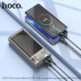 Внешний аккумулятор 20000 mAh HOCO J103A Gray. Type-C: 5V=3A 9V=2A 12V=1.5A 18 Вт (QC/FCP/AFC). Размер: 146х67х29 мм; Светодиодный цифровой дисплей мощности Материал: АБС+ПК огнестойкий материал+литий-полимерный элемент.