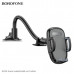 Держатель мобильного телефона BOROFONE BH54 Black. Материал: ПК + АБС + силикон + ПВХ. Подходит для мобильных телефонов 4,5-6,7 дюймов, диапазон зажима: 55-90 мм. Применимая сцена: специально для лобового стекла автомобиля. Удлините шланг для стабильной а