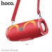 Портативная колонка Hoco HC12 Red, беспроводной динамик, BT v5.0, аккумулятор 1200mAh, 2 часа работы, поддержка BT, FM, TF, USB, AUX режимов воспроизведения, цветная подсветка
