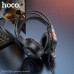 Гарнитура проводная полноразмерная игровая Hoco W106 Black Динамик: 40 мм.Интерфейс: USB + штекер 3,5 мм. Размеры: 205х195х95 мм. Длина кабеля: 2м. Светодиодная подсветка. Виртуальный объемный звук