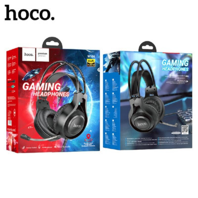 Гарнитура проводная полноразмерная игровая Hoco W106 Black Динамик: 40 мм.Интерфейс: USB + штекер 3,5 мм. Размеры: 205х195х95 мм. Длина кабеля: 2м. Светодиодная подсветка. Виртуальный объемный звук
