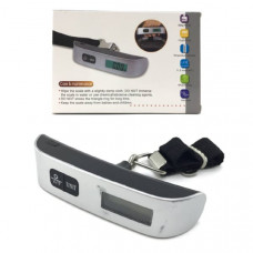 Весы электронные для багажа ручные Electronic Luggage SCALE с ремешком, серебро
