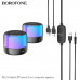 Портативная колонка Borofone BP12 Black проводной и беспроводной режимы, BT v5.2, USB интерфейс, поддержка режимов проигрывания BT, AUX, цветная подсветка