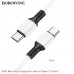 Кабель USB-C/USB-C BOROFONE BX84 1м, 3A, 60W, White