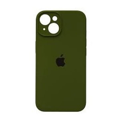 Чехол iP 14 Max/Plus Silicone Case с закрытой камерой (Virid)