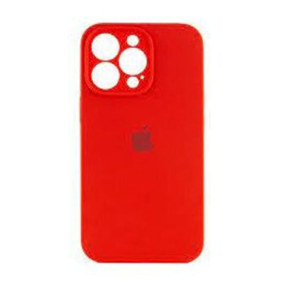 Чехол iP 14 Pro Silicone Case с закрытой камерой (Product Red)