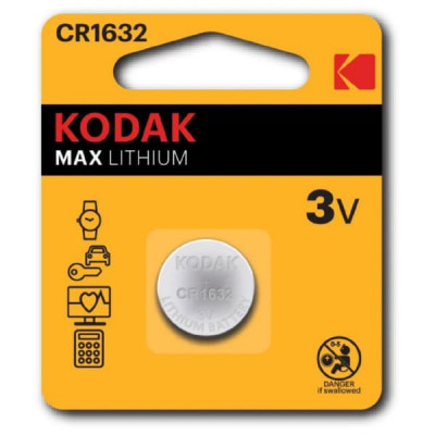 Батарейка KODAK CR1632 BL1 MAX Lithium