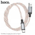 Кабель Type-C HOCO U112 SHINE 1м, 3A, Gray, LED