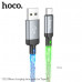 Кабель Type-C HOCO U112 SHINE 1м, 3A, Gray, LED