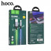 Кабель Type-C HOCO U112 SHINE 1м, 3A, Gray, LED