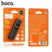 Картридер HOCO HB20 Black USB 2.0. Теоретическая скорость передачи: 480Mbps. Теоретическая поддерживаемая емкость: 2TB. Поддержка TF/SD карт. Совместимость с большинством операционных систем, например, для Windows и для Mac OS. Материал: ABS. Размер: 69х1