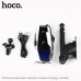 Держатель мобильного телефона HOCO S14 Silver с функцией беспроводной зарядки 15W, диагональ 4,0-6,5 дюйма. Два варианта крепления: на переднюю панель (лобовое стекло) с помощью присоски и в дефлектор. Материал: PC и ABS с вакуумным покрытием и текстуриро