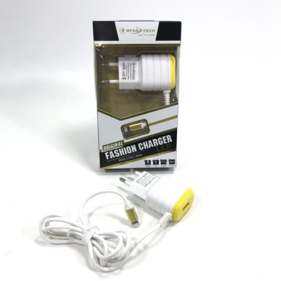 АКЦИЯ!!!СЗУ Lightning + USB Afka-Tech AF1008/1012 5V/1,5A с кабелем 1,2м Продается упаковкой (в упаковке 10 шт)
Сетевое зарядное устройство Lightning + выход USB.