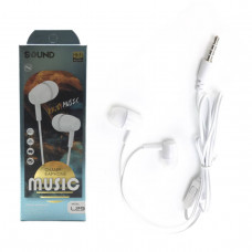 АКЦИЯ!!! Гарнитура вакуумная Earphones L29 White, коробка (3 вида). Продается КРАТНО 30шт!
