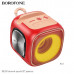 Портативная колонка Borofone BR29 Red BT V5.3, чип: JL Jerry. Емкость батареи: 1200mAh. Время зарядки около 3 часов. В режиме разговора / музыки: 3 часа. Динамик: 52 мм  1, мощность: 5W1. Размеры: 90х85.7х90.5 мм. USB