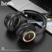 Гарнитура беспроводная полноразмерная Bluetooth HOCO ESD14 Black. Емкость аккумулятора: 200 мАч. Время зарядки: 1 час. Разговор/музыка: 4 часа. Время ожидания: 180 дней. Динамик: 40 мм. Функция: Bluetooth, TF, FM, вызов, красочный градиентный свет. Вес: 1