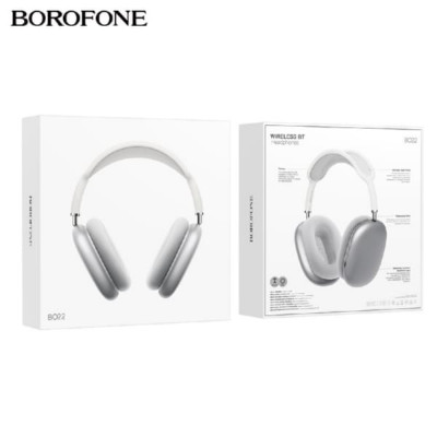 Гарнитура беспроводная полноразмерная Bluetooth Borofone BO22 Silver Беспроводная версия: Wireless 5.3 Диапазон частот: 2,4 ГГц. Рабочий диапазон: 10 м. В режиме ожидания: более 200 ч. Время воспроизведения музыки: более 12 ч. Время разговора: более 12 ч.
