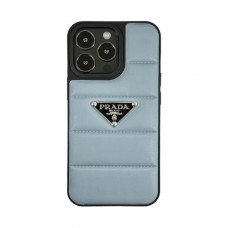 Чехол кожаный Prada iP 13 Pro, цвет Blue
