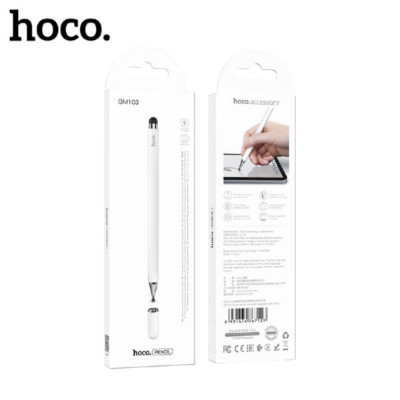 АКЦИЯ!!!Стилус-ручка HOCO GM103 White (магнитная головка, легко заменяется, трудно потерять). Продается КРАТНО 3шт!!!
