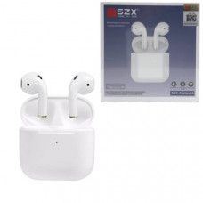 Гарнитура вкладыши Bluetooth IP SZX Aiplus04 BT 5.0 White Наушники легко синхронизируются с телефоном. Кейс для зарядки подключается к питанию через кабель. Радиус действия 10м. Имеют встроенный микрофон. Разговор около 4 часов. Воспроизведение музыки око
