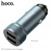 АЗУ 2USB HOCO Z49 2.4A, Metal Gray