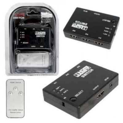 Разветвитель HDMI H56 на 3 порта HDMI с пультом (HDVD. HDV. PS3)