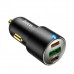 АЗУ-USB-2USB-C HOCO NZ6 PD25W+25W+ QC3.0 18W, Black. C1+C2 =PD25W+PD20W, USB-A: 18W.