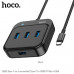 USB HUB 4 порта HOCO HB31 Black (Type-C to USB3.0х4)(L=0.2M)