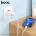 СЗУ-USB-USB-C HOCO C105A PD20W+QC3.0, White