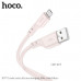 Кабель Micro USB HOCO X97 1м, 2.4А, силикон, Light Pink