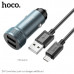 АЗУ-USB MicroUSB HOCO Z49, кабель 1м, 2.4A metal gray