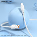 Кабель Type-C BOROFONE BX93 1м, 6A, 100W, White