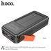 Внешний аккумулятор 30000 mAh HOCO DB33 Plus Rising 22.5W+PD20W QC3.0 Black. На солнечной батареe со встроенным светильником. Емкость батареи: 30 000 мАч (17 500 мАч для напряжения 5 В). Режим зарядки: 5 В до 2 А, общая выходная мощность - до 10 Вт. Разъе