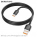 Кабель Type-C BOROFONE BX93 1м, 6A, 100W, ПВХ, Black