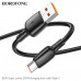 Кабель Type-C BOROFONE BX93 1м, 6A, 100W, ПВХ, Black