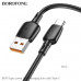 Кабель Type-C BOROFONE BX93 1м, 6A, 100W, ПВХ, Black