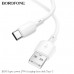 Кабель Type-C BOROFONE BX93 1м, 3A, 27W, White