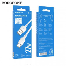 Кабель Type-C BOROFONE BX93 1м, 3A, 27W, White
