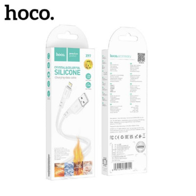 Кабель Lightning HOCO X97 1м, 2.4A, силикон, White