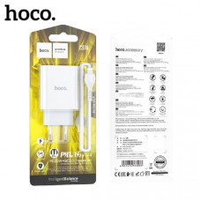 СЗУ-USB-USB-C (Type-C)-Lightning HOCO C97A PD20W+QC3.0 White
Выход: Type-C  20W, USB  18W. Общий выход: 5V/3A.