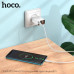 СЗУ-USB-USB-C HOCO C100A QC3.0 PD20W, White. Выход: Type-C: 20 Вт; USB-A: 18 Вт; USB-C + USB-A: 5 В/3A. С цифровым дисплеем.