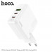 СЗУ-USB-2USB-C HOCO C115A PD65W+ QC3.0 18W, White