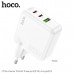 СЗУ-USB-2USB-C HOCO C115A PD65W+ QC3.0 18W, White