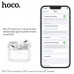 Гарнитура вакуумная Bluetooth Hoco EW51 White. Емкость аккумулятора кейса 300 мАч. Время зарядки кейса 1.5 ч. Быстрая зарядка 120мин.  Емкость аккумулятора (для одного наушника) 30 мАч. Время работы в режиме ожидания 120 ч. Время работы в режиме разговора
