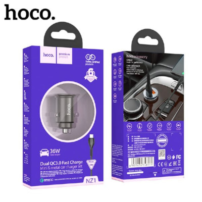 АЗУ-2USB MicroUSB HOCO NZ1 1м, QC3.0A 36W, Metal Gray
Выход: USB-A 1/2  QC 18W. Общий выход: 36W.