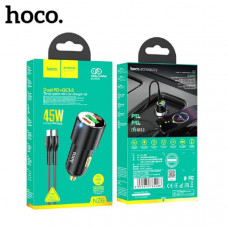 АЗУ USB-2USB-C (Type-C)-Type-C HOCO NZ6 1м, PD25W+20W+ QC3.0A 18W, Black