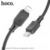 Кабель USB-C Lightning HOCO X101 1м, 27W, силикон, Black