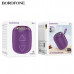 Портативная колонка Borofone BR36 Purple Поддержка BT, FM, TF, USB, AUX, TWS режимов воспроизведения. Размеры (ШхВхД) 122,5х101х100мм. Вес 394г. Аккумулятор 1200 mAh. Время работы 2 ч. Версия Bluetooth 5.3 Чип JL AC6965A. Динамики 52 мм. Количество динами