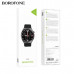 Часы Smart Watch BOROFONE BD2 Black. Емкость аккумулятора: 270 мАч. Время автономной работы: 2-3 дня с двойным Bluetooth, 5-7 дней с отключенным вызовом Экран: 1,28 дюйма; Разрешение: 240 x 240; IP68 водонепроницаемы. Память: ROM192KB+ RAM64MB. Поддержка 