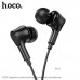 Гарнитура вакуумная HOCO M102 Black, угловой штекер, 1.2м.